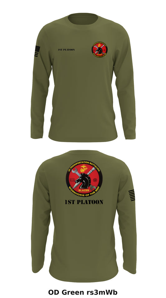 2nd Transportation Battalion Bravo Co 1st Plt Store 1 Core Men's LS Performance Tee - rs3mWb