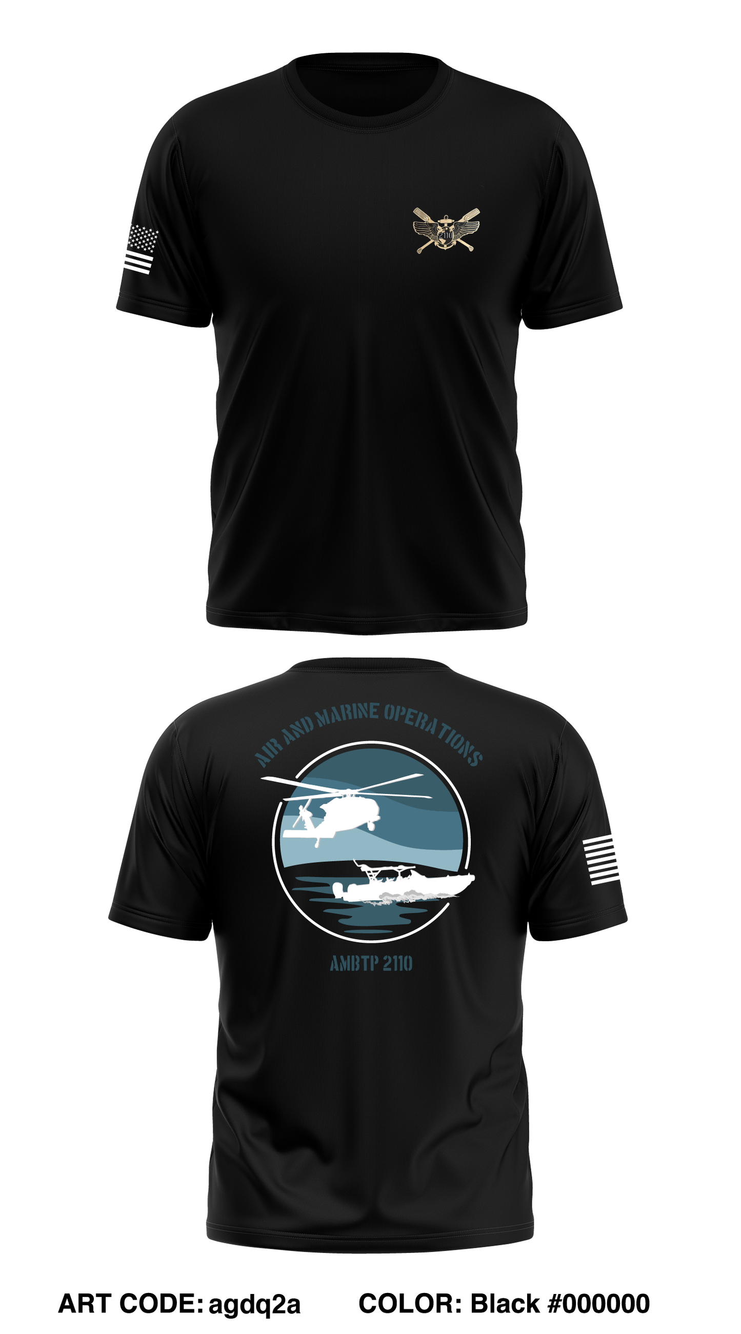 Air & Marine Operations  Store 1 Core Men's SS Performance Tee - agdq2a