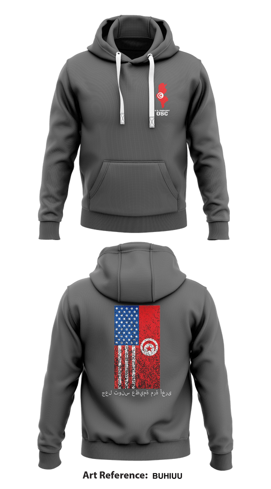 Office of Security Cooperation, Tunisia Store 1  Core Men's Hooded Performance Sweatshirt - buhiuU