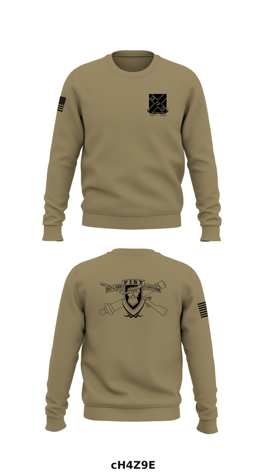 DET 4, HHB, 1-134th FAR Store 1 Core Men's Crewneck Performance Sweatshirt - cH4Z9E