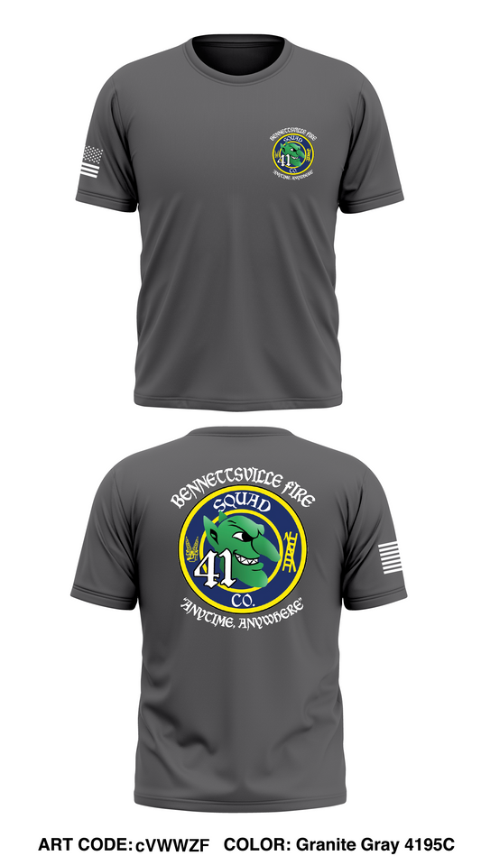 Bennettsville Fire Dept. Store 1 Core Men's SS Performance Tee - cVWWZF
