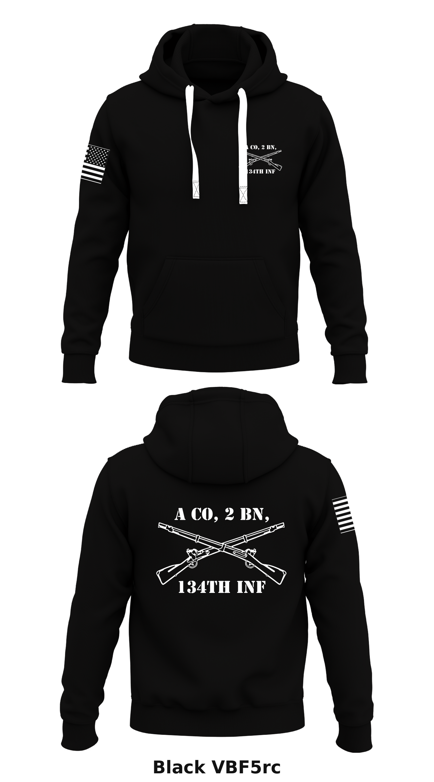 A Co, 2 BN, 134th INF Store 1  Core Men's Hooded Performance Sweatshirt - VBF5rc