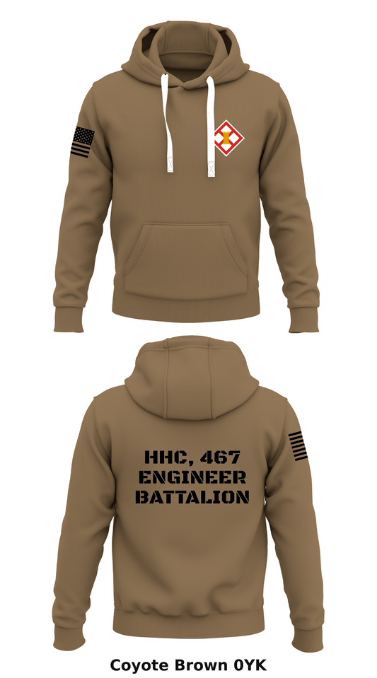 HHC, 467 Engineer Battalion Store 1  Core Men's Hooded Performance Sweatshirt - 0YK