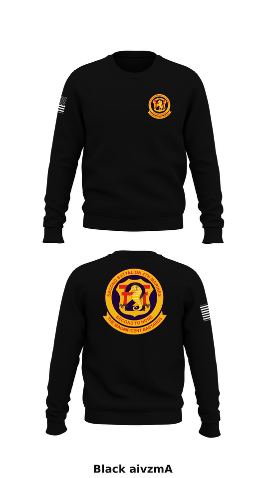 2nd Battalion, 4th Marine Regiment  Store 1 Core Men's Crewneck Performance Sweatshirt - aivzmA