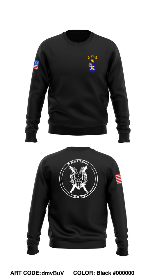 3rd Platoon, D Co, 1-32IN 10th Mountain Division  Store 1 Core Men's Crewneck Performance Sweatshirt - dmvBuV