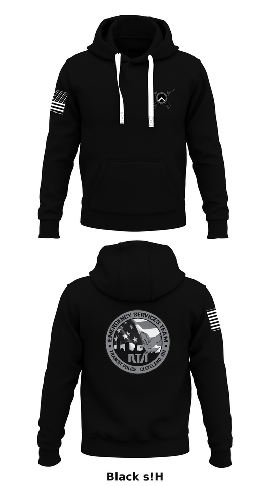 GCRTA Emergency Service Team (EST) Store 1  Core Men's Hooded Performance Sweatshirt - s!H