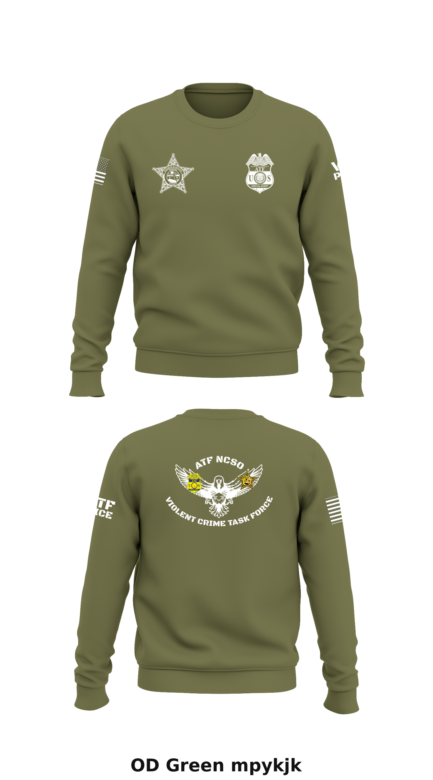 NCSO VCIT Store 1 Core Men's Crewneck Performance Sweatshirt - mpykjk