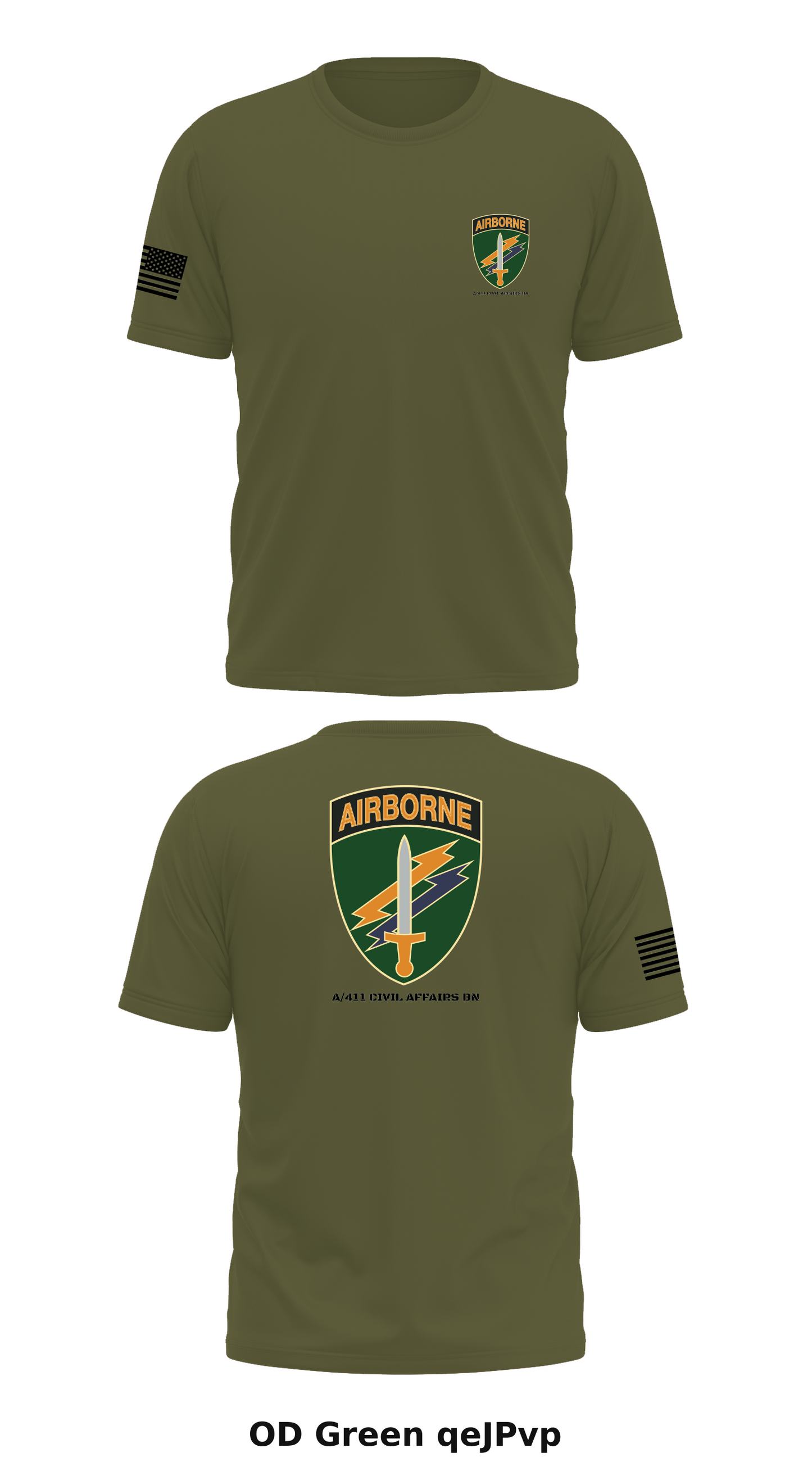 A/411 Civil Affairs Bn. Store 1 Core Men's SS Performance Tee - qeJPvp