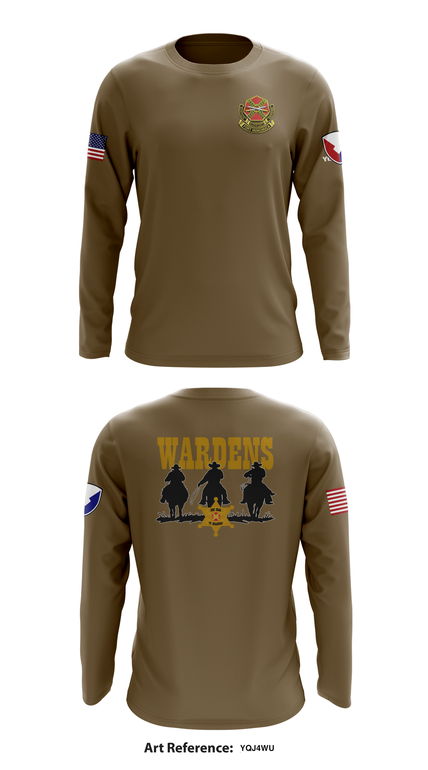 HHC, USAG Ft Huachuca Store 1 Core Men's LS Performance Tee - Yqj4wu