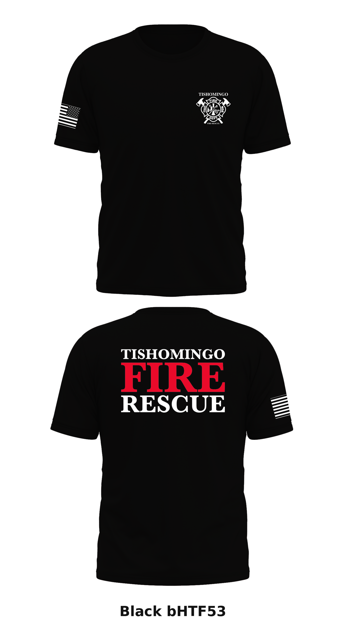 Tishomingo Fire department  Store 1 Core Men's SS Performance Tee - bHTF53