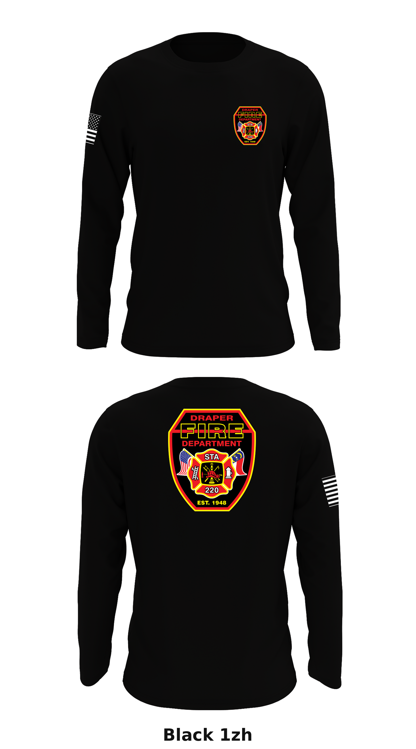 Draper Fire Dept Store 1 Core Men's LS Performance Tee - 1zh