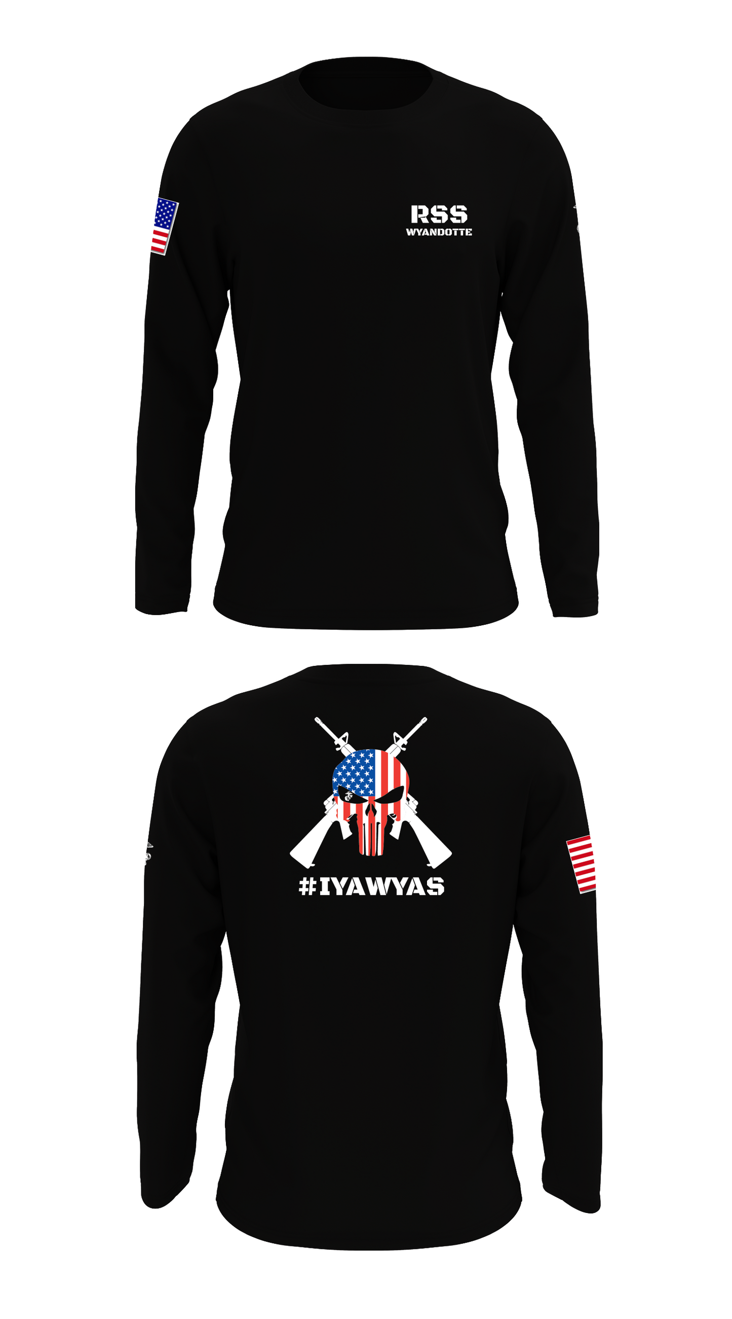 Wyandotte Marines Store 1 Core Men's LS Performance Tee - KxJ