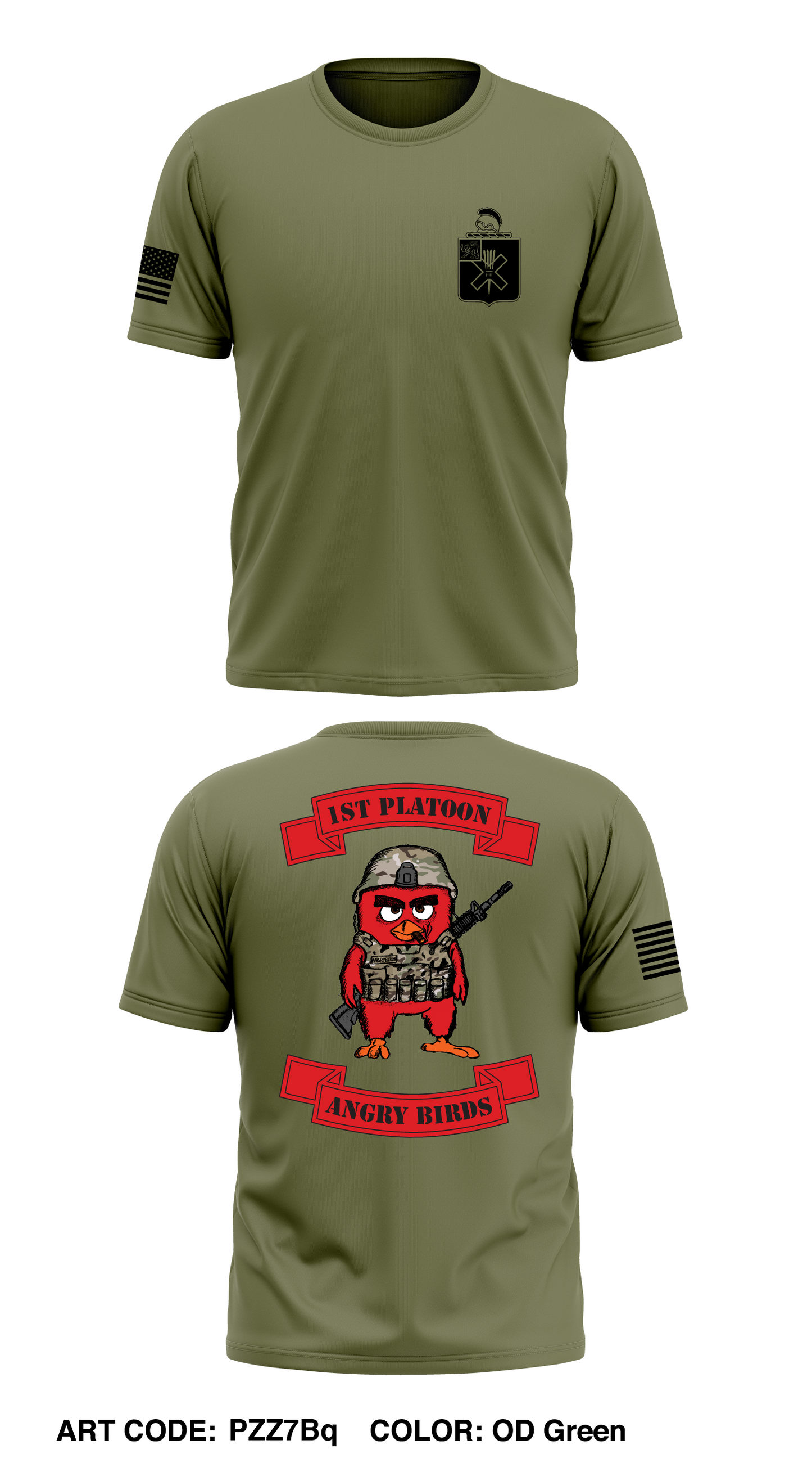 1st PLT, D Co, 1-32 IN, 1st BCT, 10th MTN DIV Store 1 Core Men's SS Performance Tee - PZZ7Bq