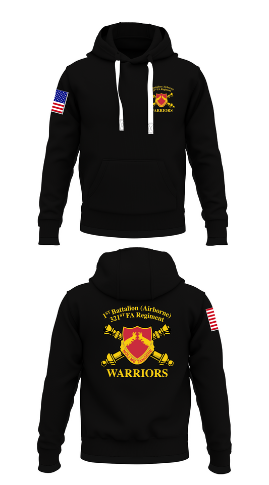 C 1/321 FA Airborne  Store 1  Core Men's Hooded Performance Sweatshirt - 85432588376