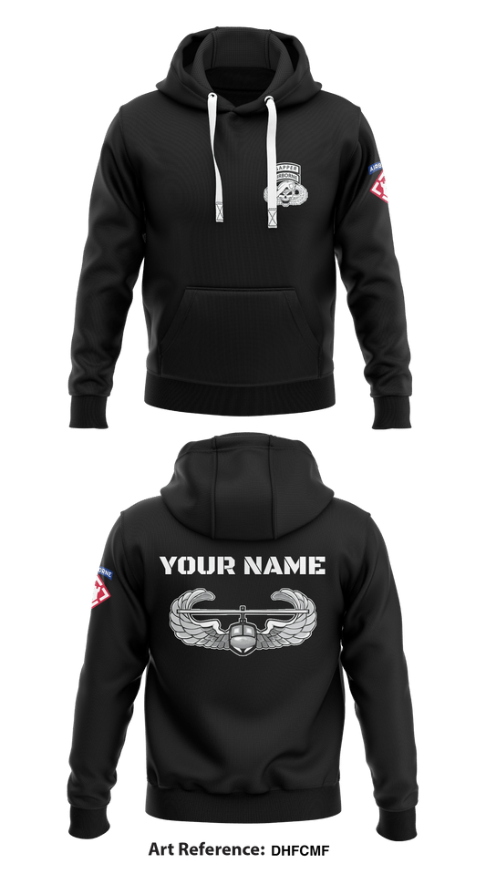 27th Engineer Battalion (C)(A) Store 1  Core Men's Hooded Performance Sweatshirt - DhFCmf