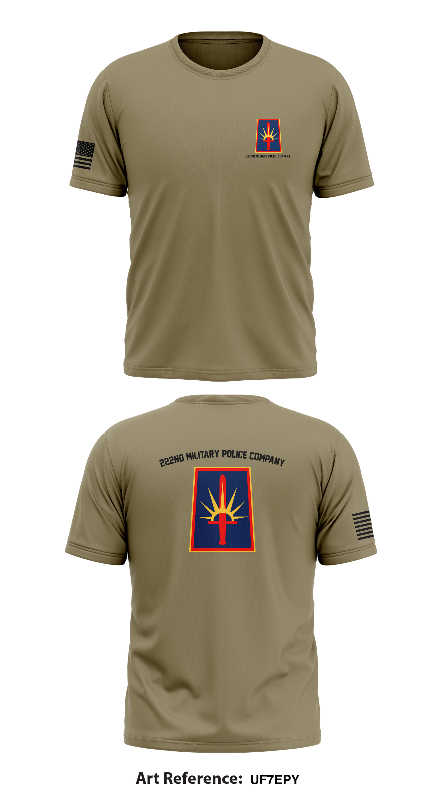 222nd Military Police Company Store 1 Core Men's SS Performance Tee - UF7EpY