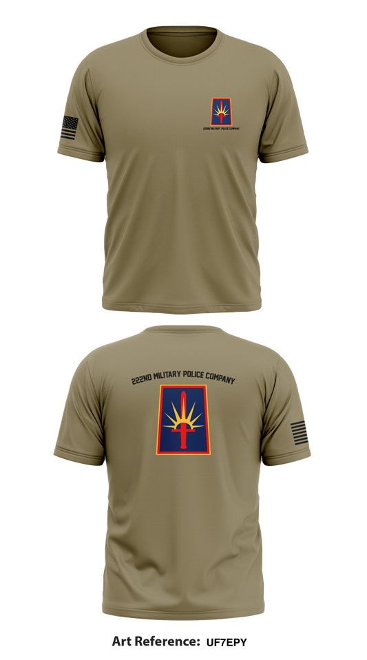 222nd Military Police Company Store 1 Core Men's SS Performance Tee - UF7EpY