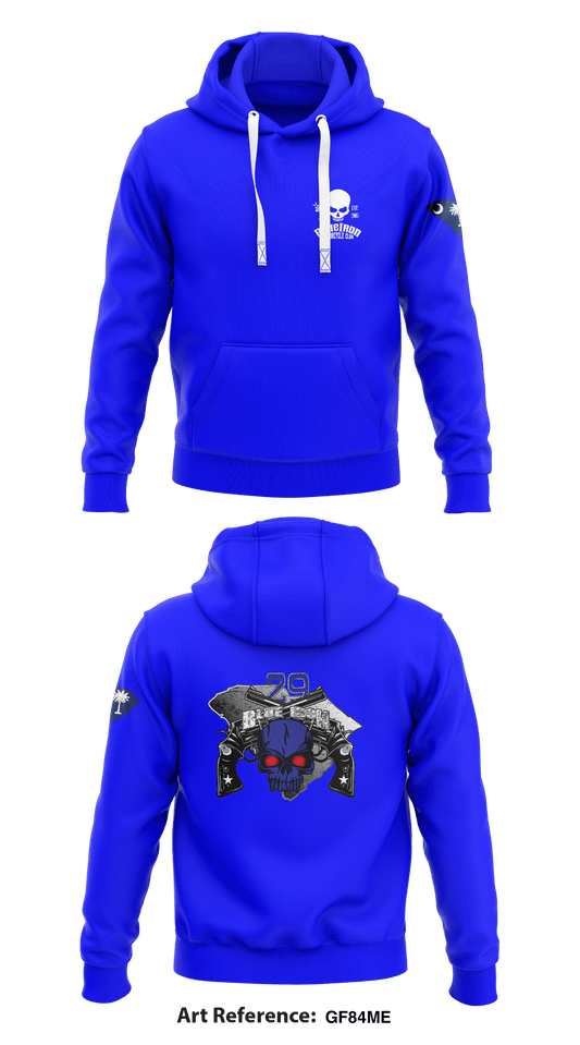 Blue Iron LE/MC South Carolina Original Store 1  Core Men's Hooded Performance Sweatshirt - Gf84Me