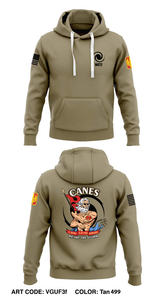 C BTRY / 3-27 FAR (HIMARS) Store 1  Core Men's Hooded Performance Sweatshirt - VGUF3f