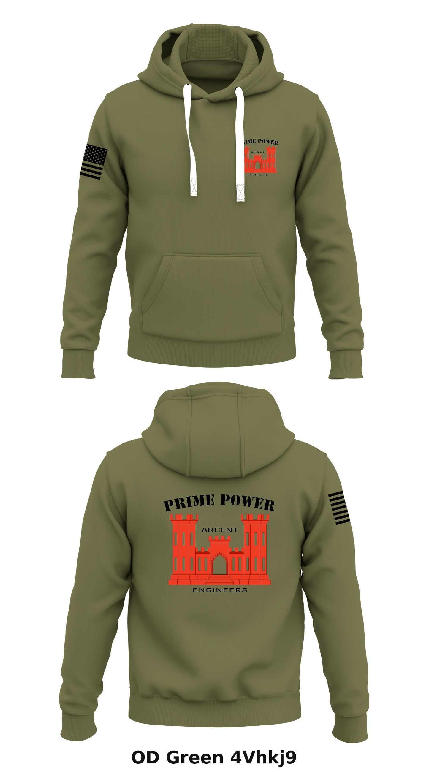 ARCENT ENG PRIME POWER Store 1  Core Men's Hooded Performance Sweatshirt - 4Vhkj9