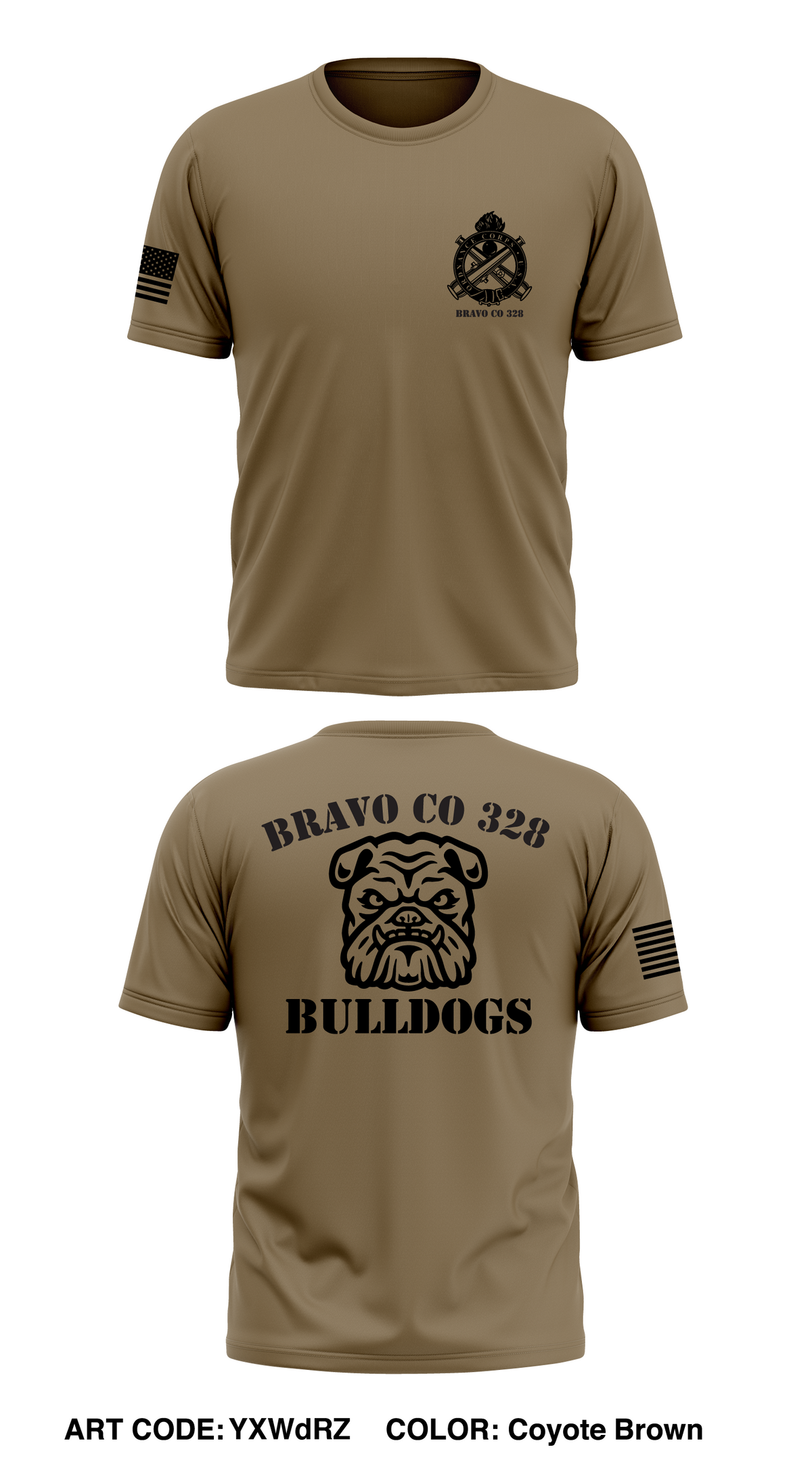 Bravo Co 328 Store 1 Core Men's SS Performance Tee - YXWdRZ