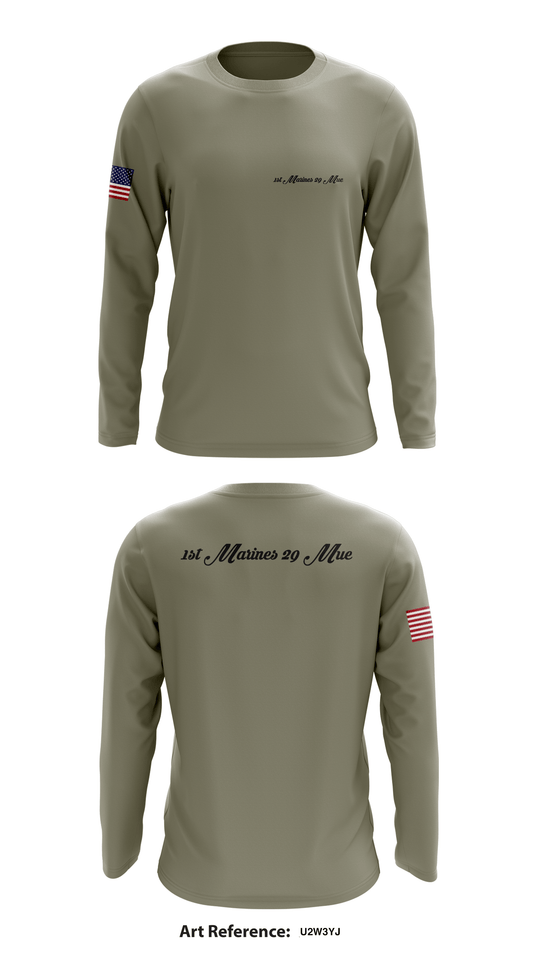 1st marines 29 mue Store 1 Core Men's LS Performance Tee - u2w3yj