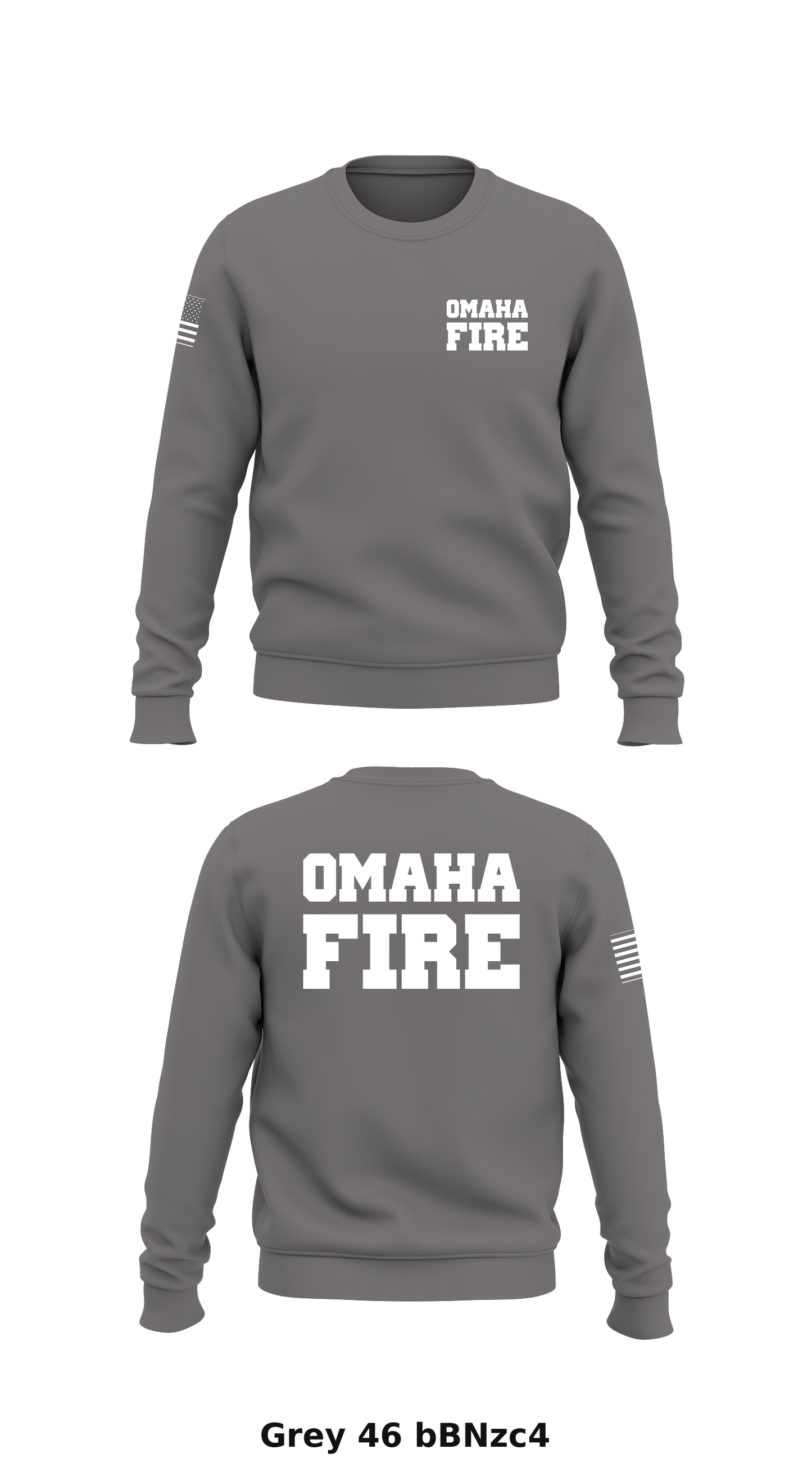 Omaha fire Store 1 Core Men's Crewneck Performance Sweatshirt - bBNzc4
