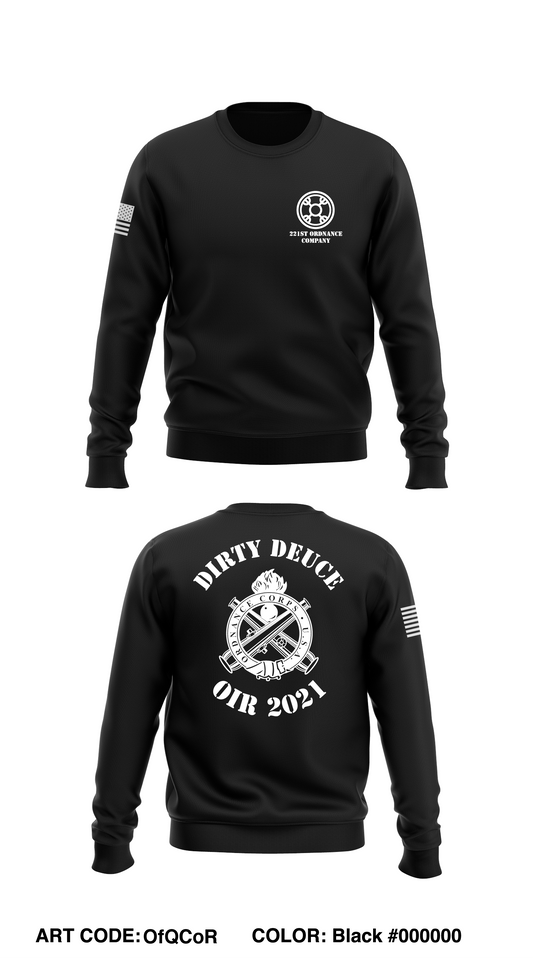 221st Ordnance Company   Store 1 Core Men's Crewneck Performance Sweatshirt - OfQCoR