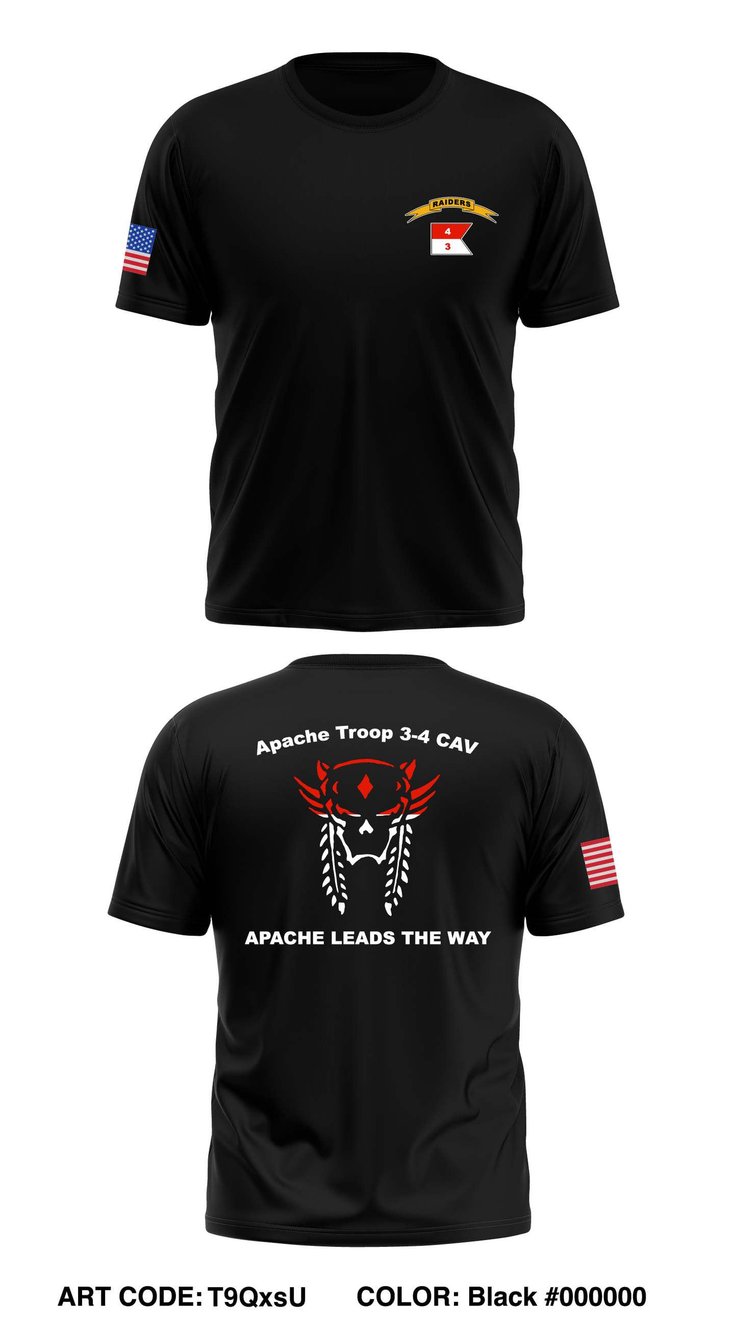 Apache Troop 3-4 CAV Store 1 Core Men's SS Performance Tee - T9QxsU