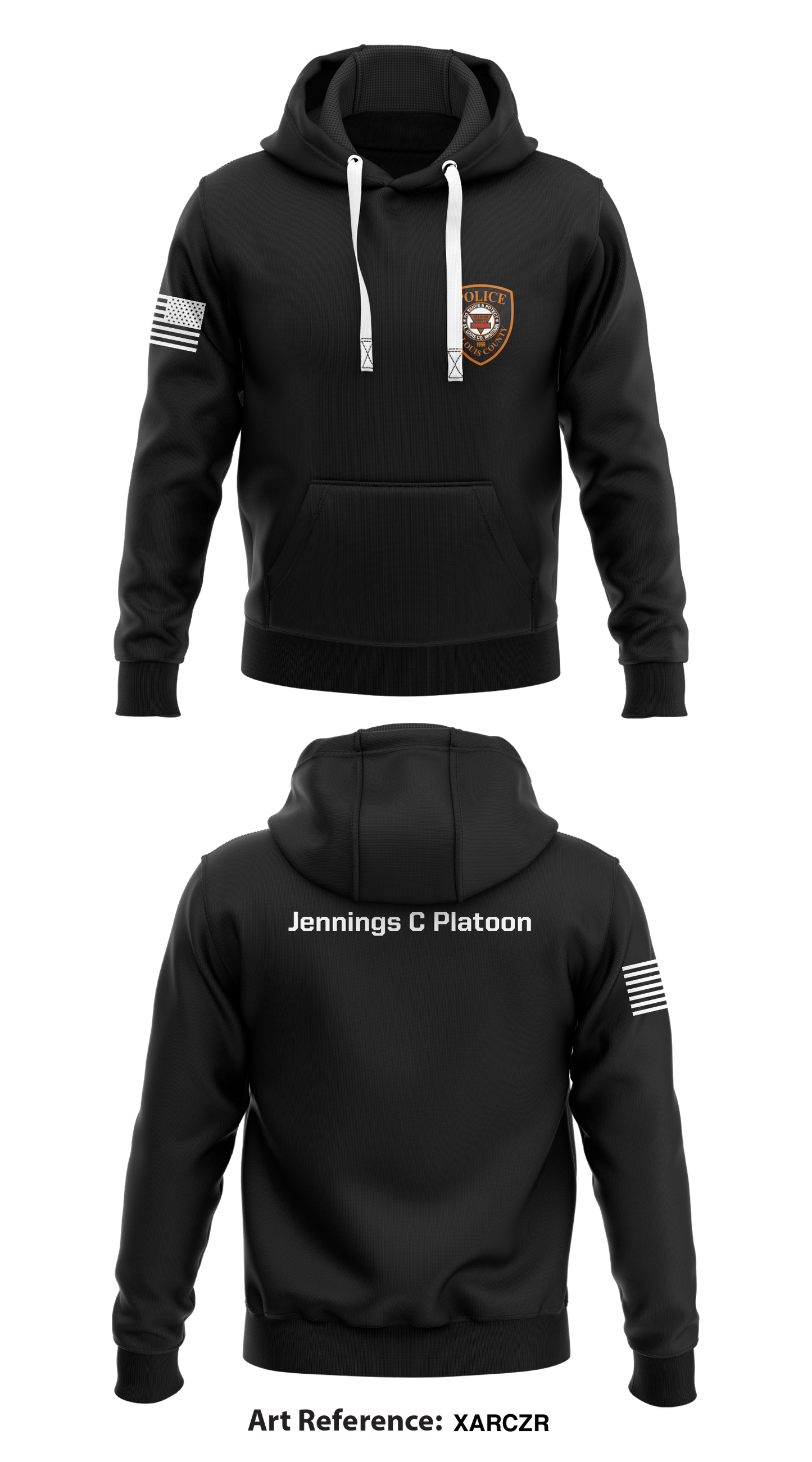 Jennings C Platoon Store 1  Core Men's Hooded Performance Sweatshirt - xArCZR
