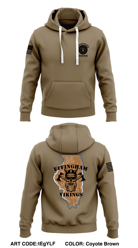 Effingham Recruiting Station 5H4F Store 1  Core Men's Hooded Performance Sweatshirt - tEgYLF