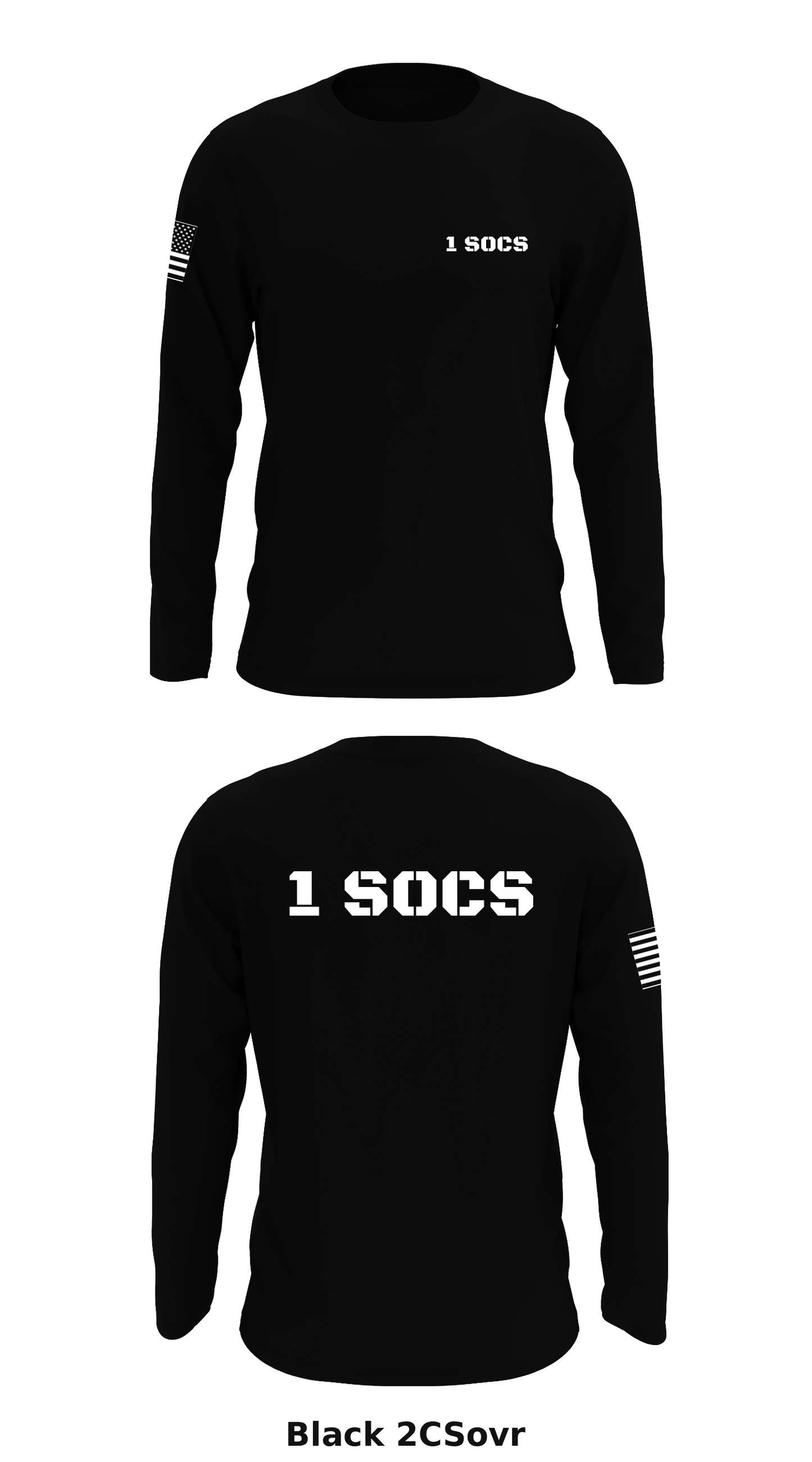 1 SOCS Store 1 Core Men's LS Performance Tee - 2CSovr