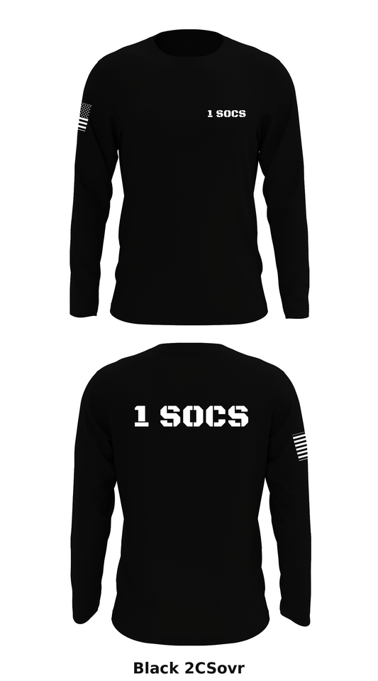 1 SOCS Store 1 Core Men's LS Performance Tee - 2CSovr