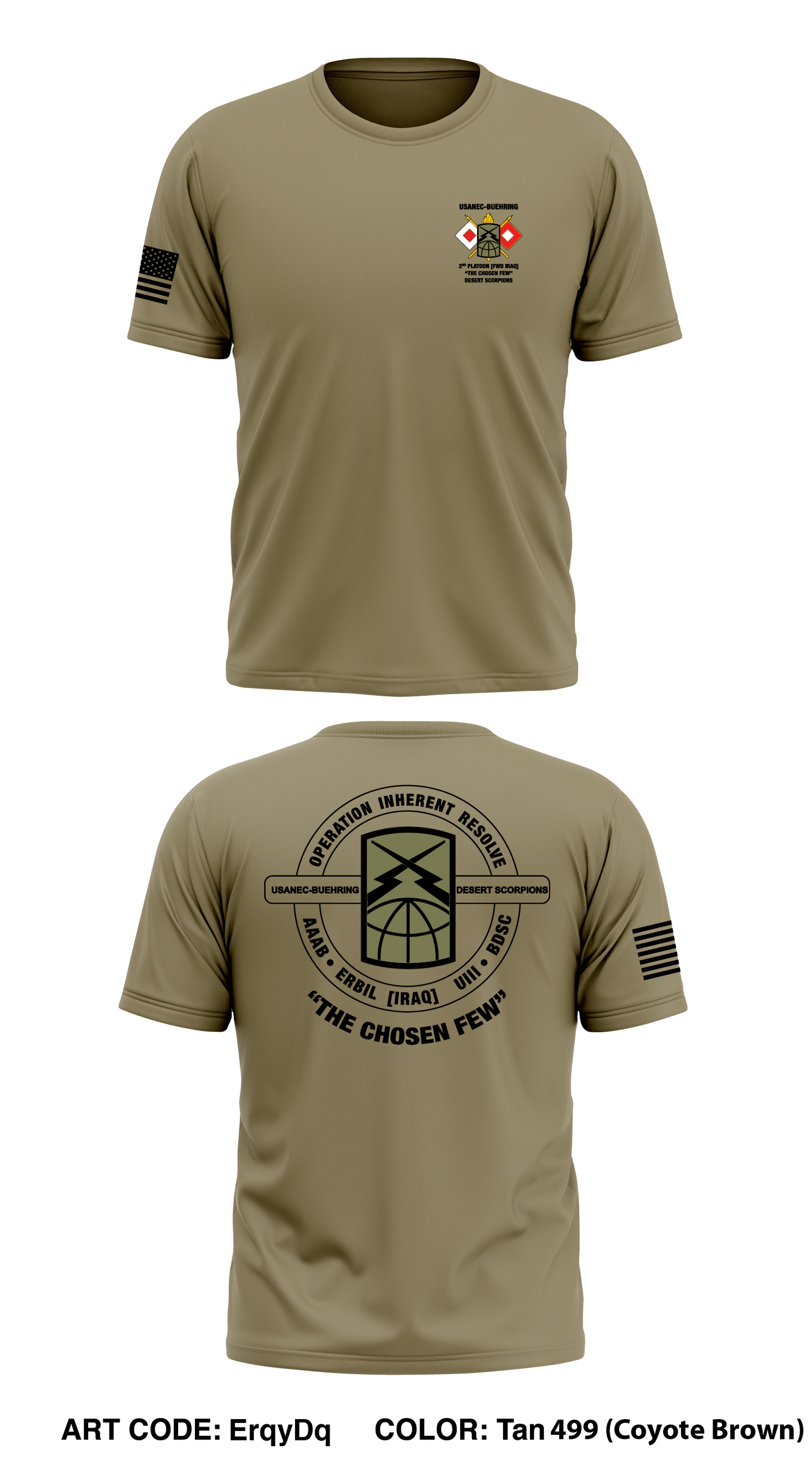 160TH TSB, 54TH SB, USANEC-B 2nd PLT Store 1 Core Men's SS Performance Tee - ErqyDq