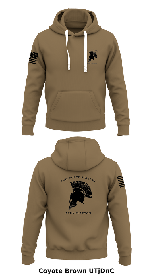 Task Force Spartan- Army Platoon  Store 1  Core Men's Hooded Performance Sweatshirt - UTjDnC