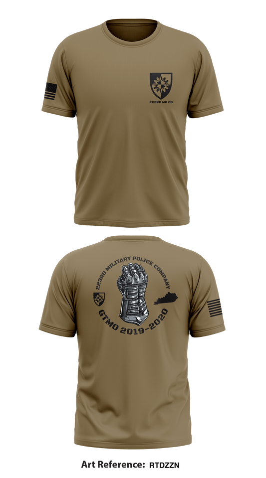 223rd Military Police Company Store 1 Core Men's SS Performance Tee - RtDzzN