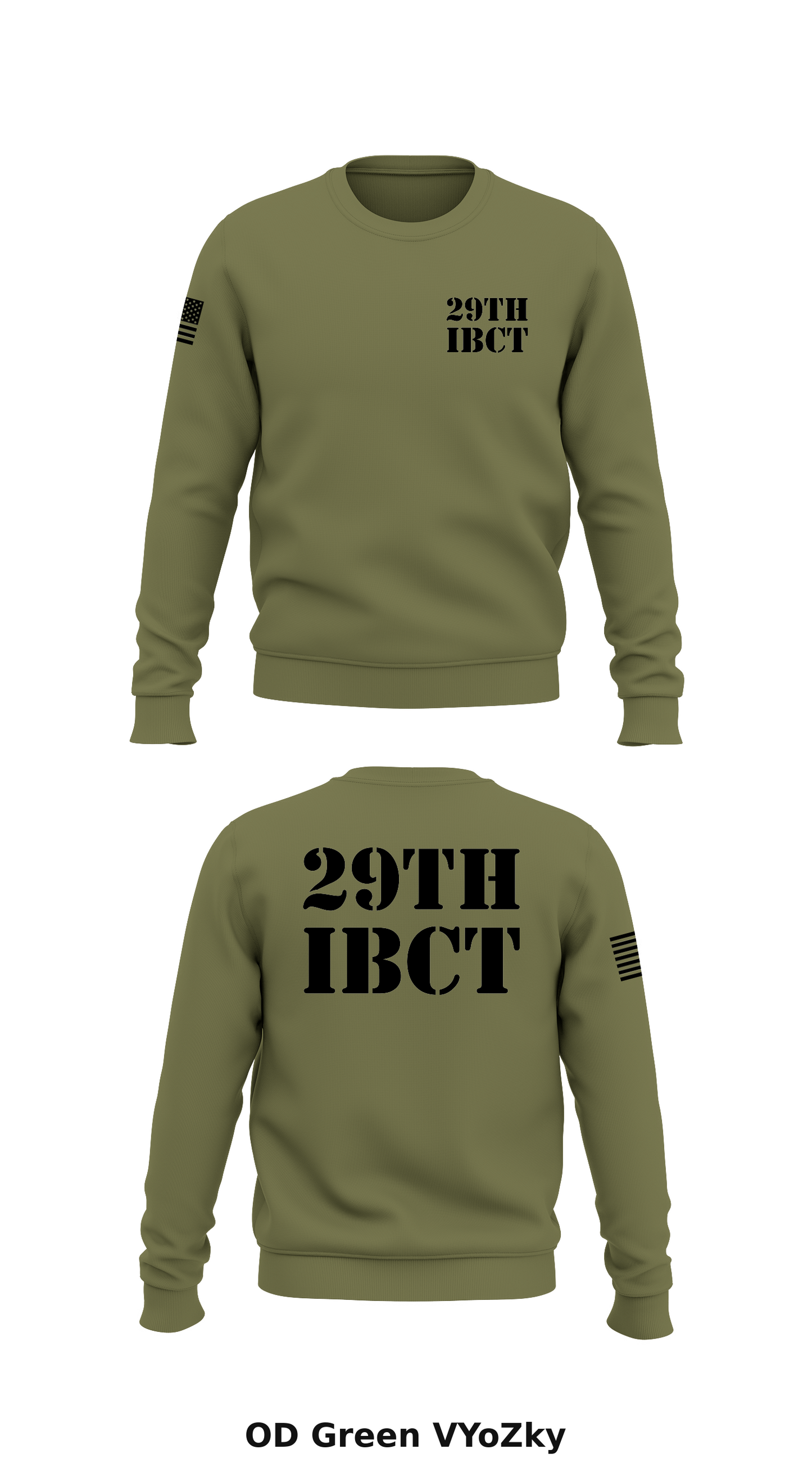 29th IBCT Store 1 Core Men's Crewneck Performance Sweatshirt - VYoZky