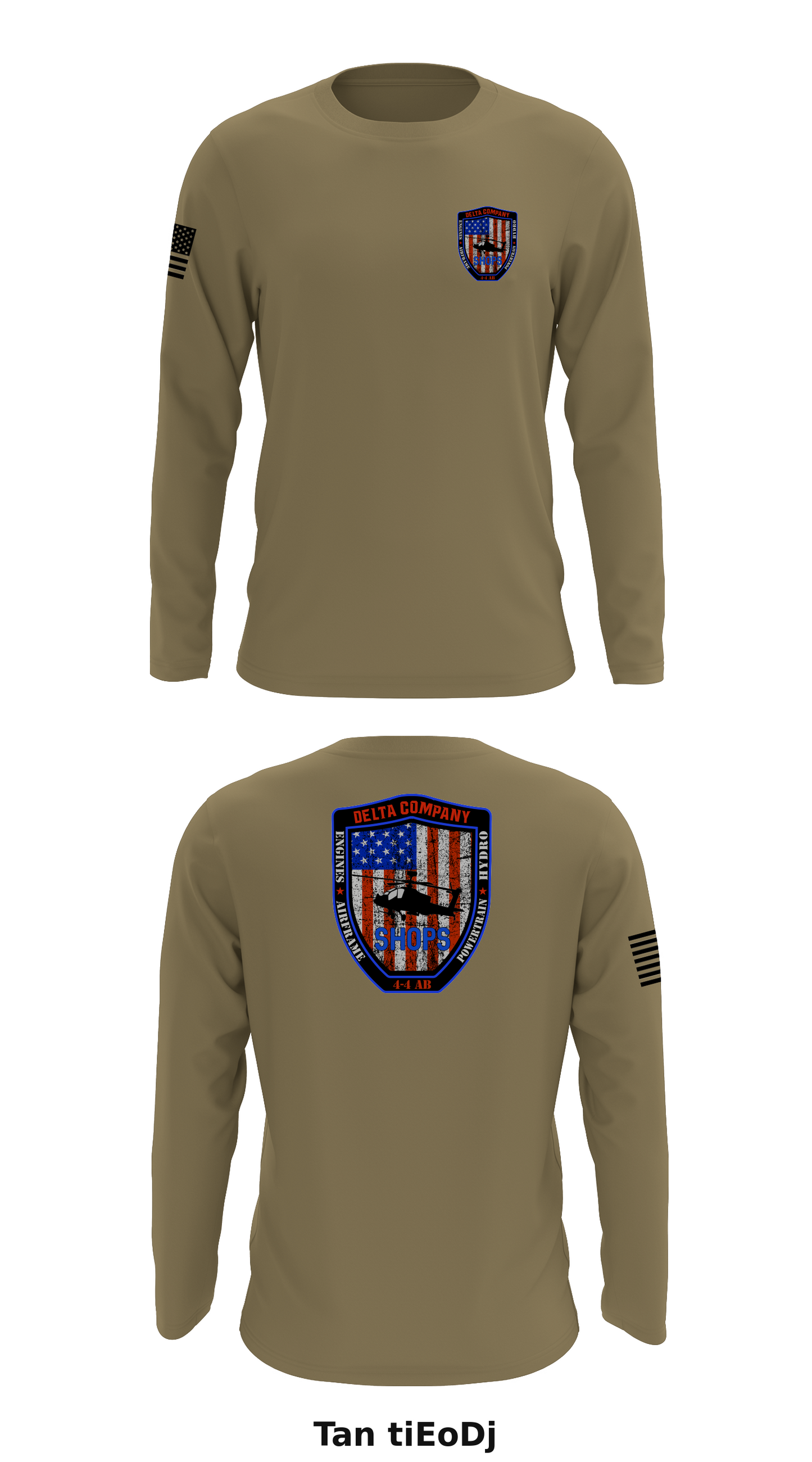 D. Co, 4-4 AB, 4th CAB Store 1 Core Men's LS Performance Tee - tiEoDj