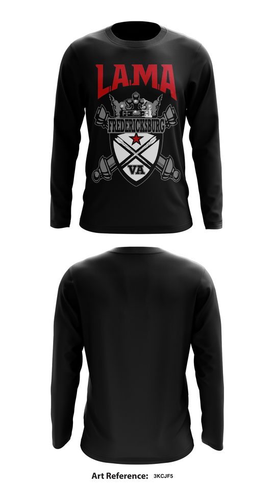 Latin American Motorcycle Association Store 1 Core Men's LS Performance Tee - 3kcJF5