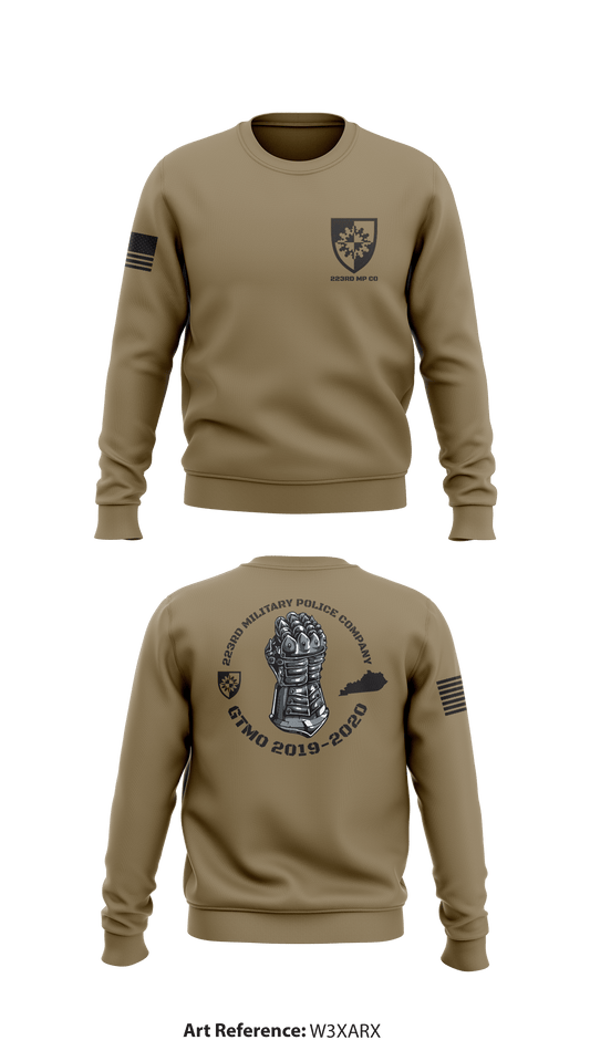223rd Military Police Company Store 1 Core Men's Crewneck Performance Sweatshirt - W3xarx