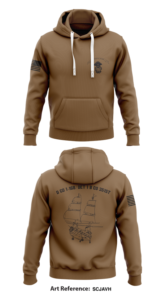 D CO 1-168/ DET 1 B CO 351st Store 1  Core Men's Hooded Performance Sweatshirt - ScJavh