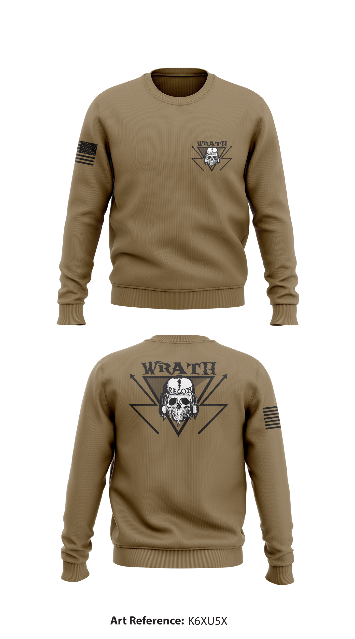 B TRP 3-61 CAV Store 1 Core Men's Crewneck Performance Sweatshirt - K6xu5X