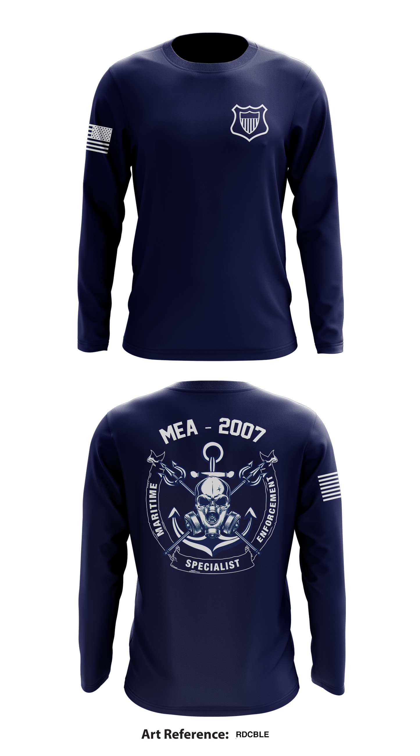 ME A school 2007 Core Men's LS Performance Tee - rDCbLE