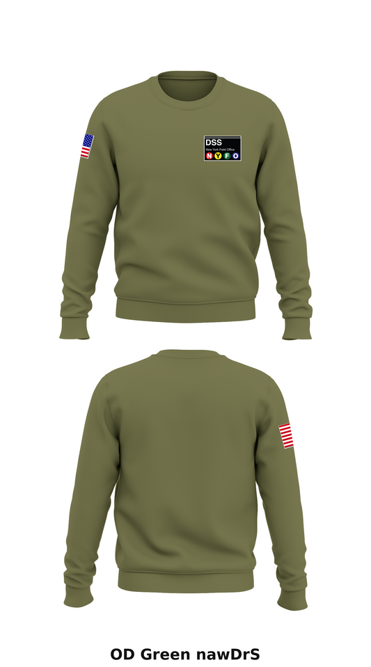 DSS NYFO Store 1 Core Men's Crewneck Performance Sweatshirt - nawDrS