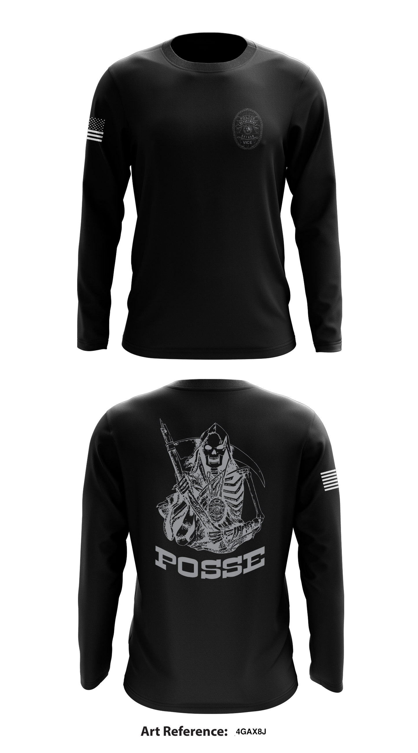 Dothan Narcotics Division  Store 1 Core Men's LS Performance Tee - 4GaX8J