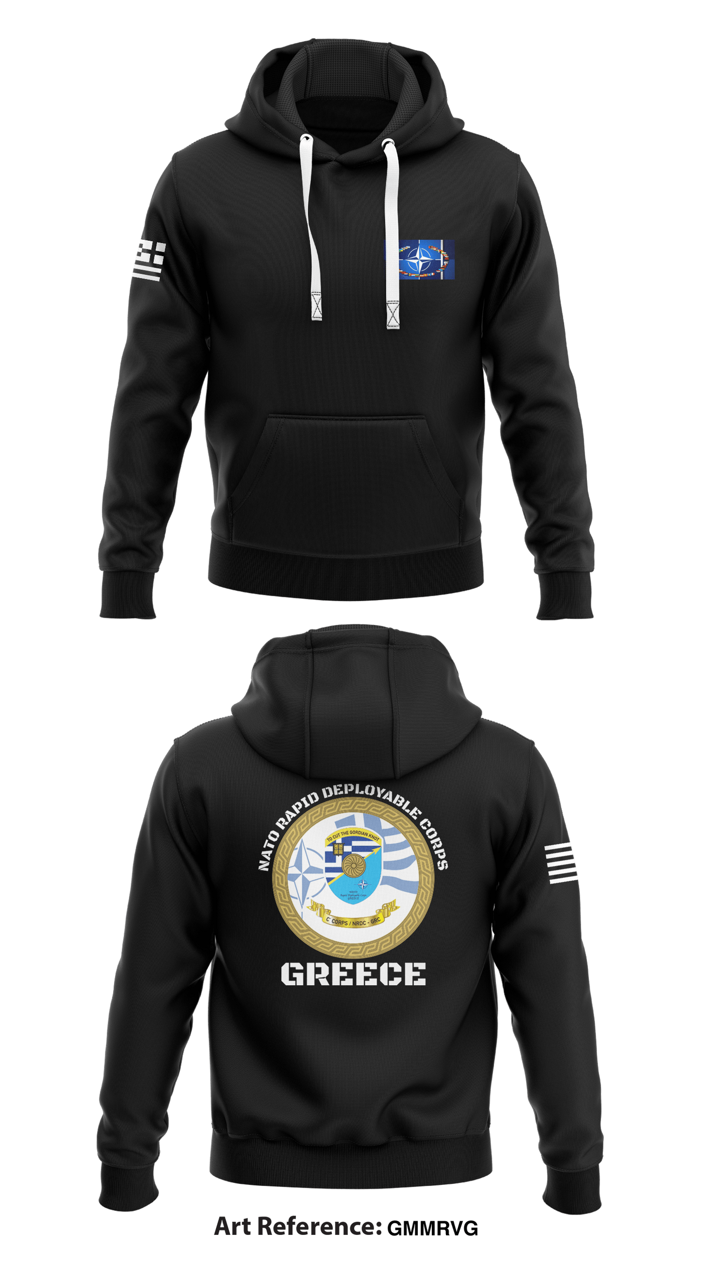 NATO Rapid Deployment Corp- Greece Store 1  Core Men's Hooded Performance Sweatshirt - gmmRvg