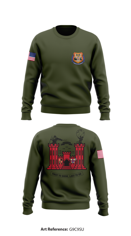 Engineer Platoon Store 1 Core Men's Crewneck Performance Sweatshirt - g9c9su