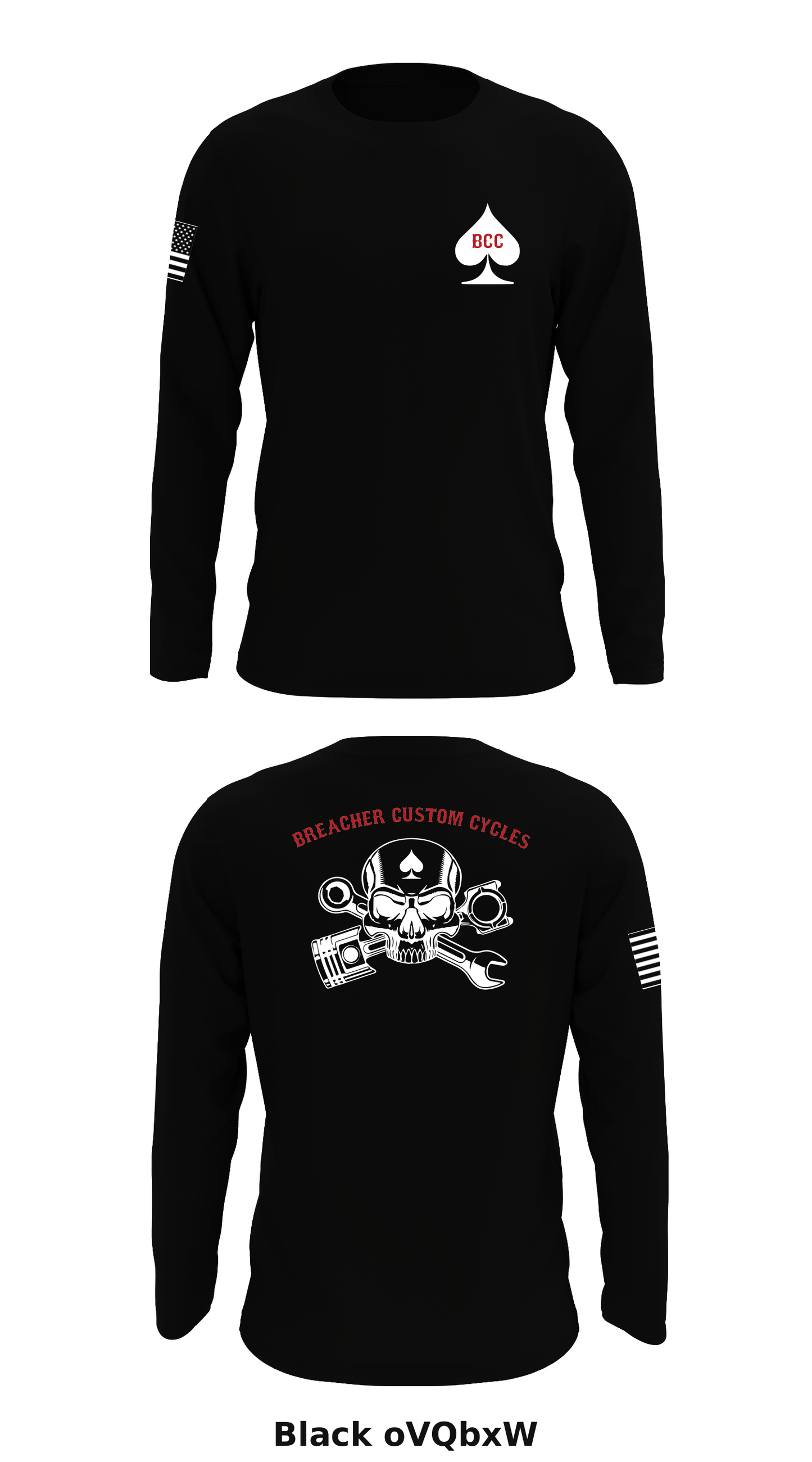 Breacher Custom Cycles Store 1 Core Men's LS Performance Tee - oVQbxW
