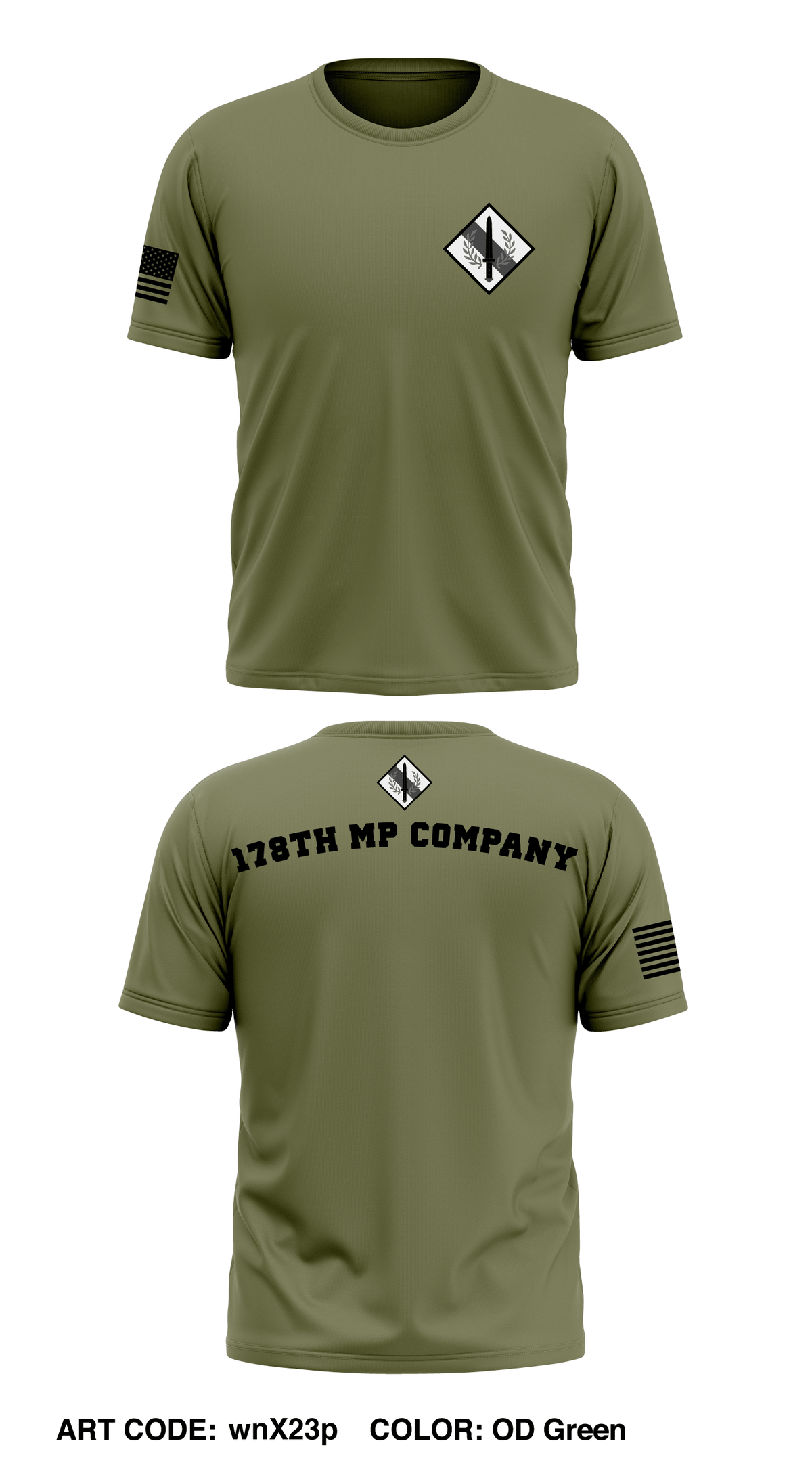 178th mp company Store 1 Core Men's SS Performance Tee - wnX23p