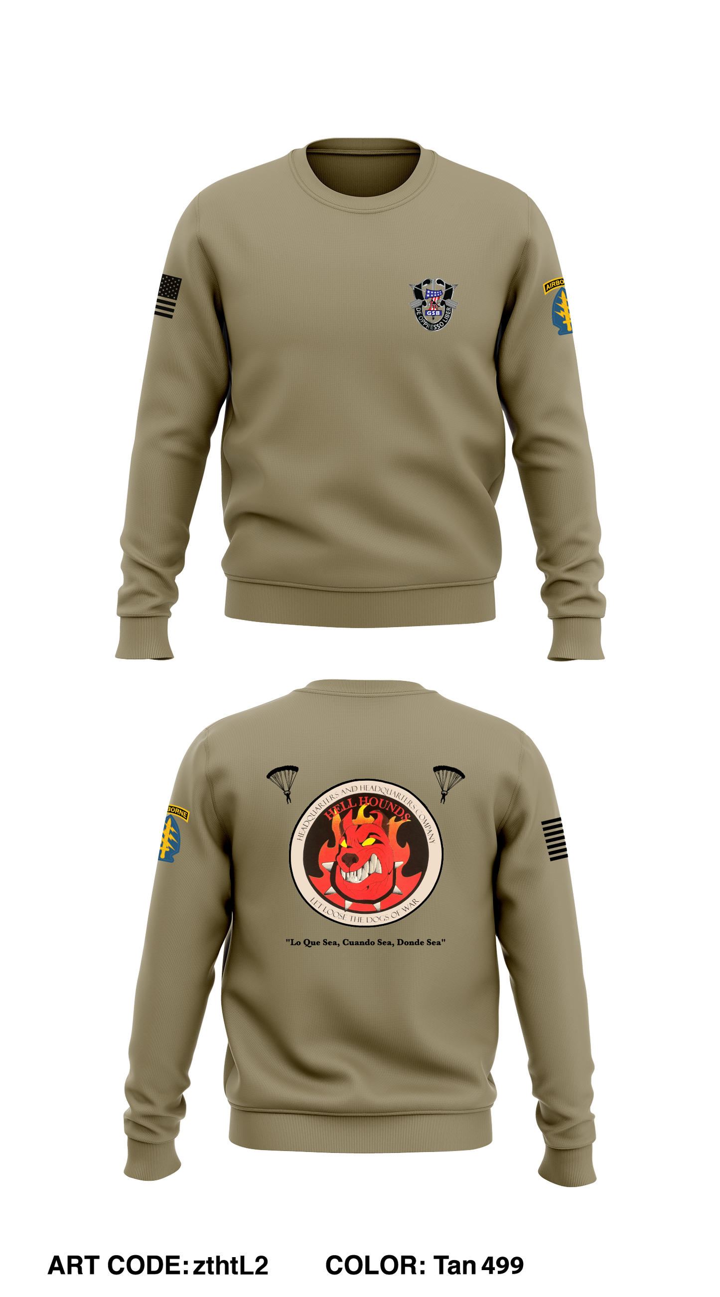 7th SFG(A) - GSB - HHC Store 1 Core Men's Crewneck Performance Sweatshirt - zthtL2
